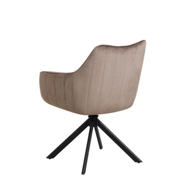 Sukama kėdė su porankiais ASTON VELVET, ruda, veliūrinė 4 Sukama kėdė su porankiais ASTON VELVET, ruda, veliūrinė 4