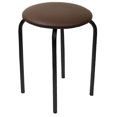 Taburetas (eco ruda) - juodas rėmas Taburetas (eco ruda) - juodas rėmas