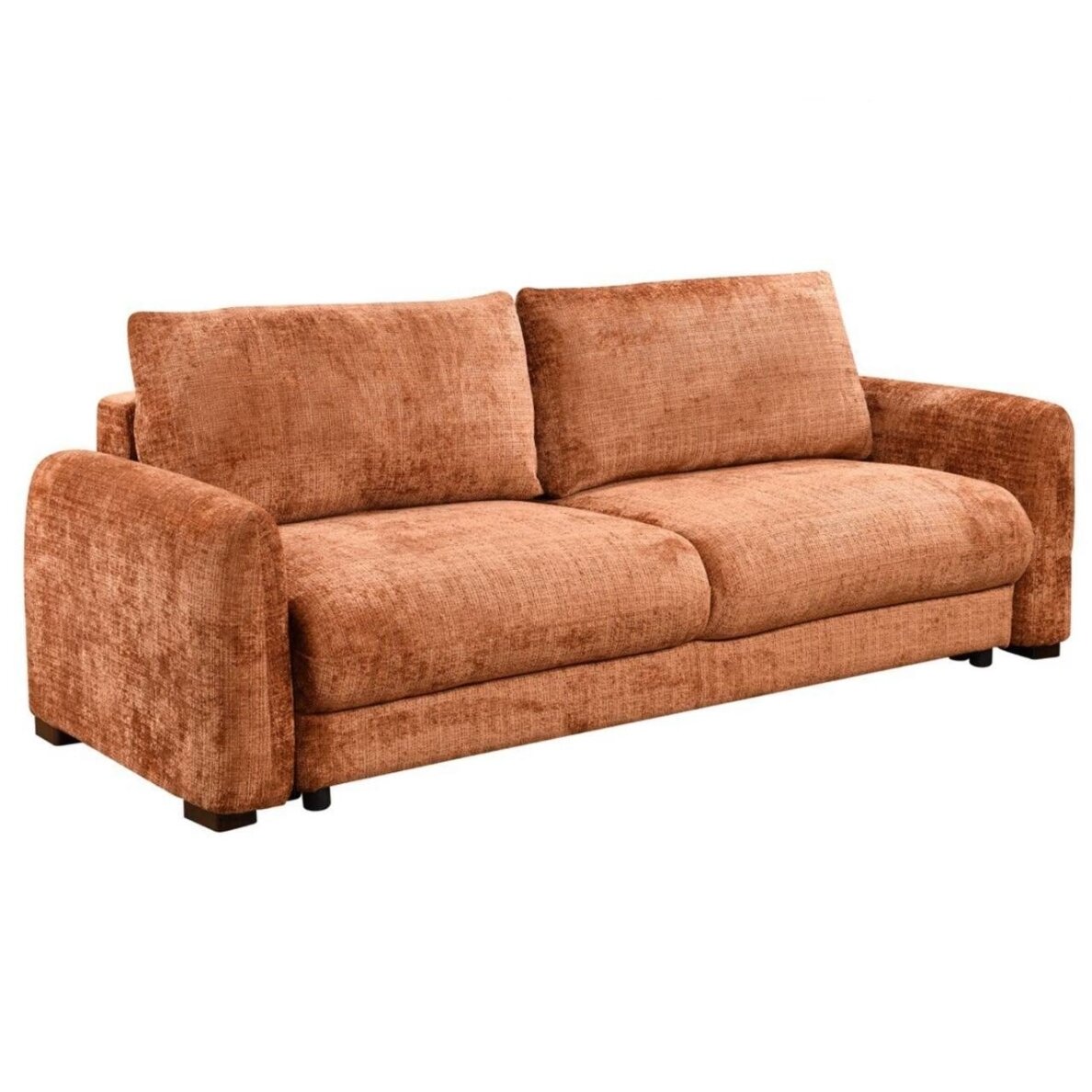 Trivietė sofa-lova DUNE, ruda (terakota)