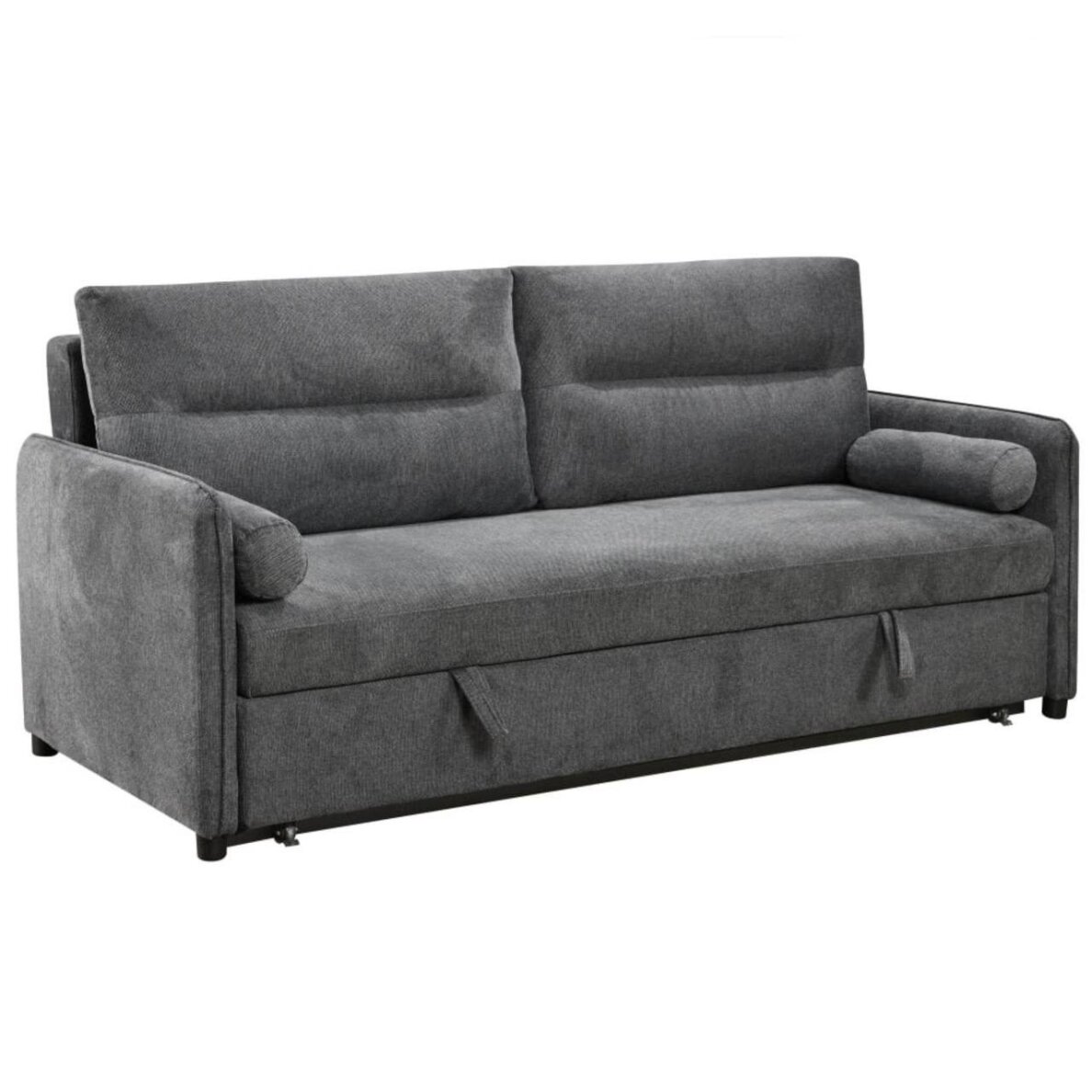 Trivietė sofa-lova GIROS, tamsiai pilka Trivietė sofa-lova GIROS, tamsiai pilka