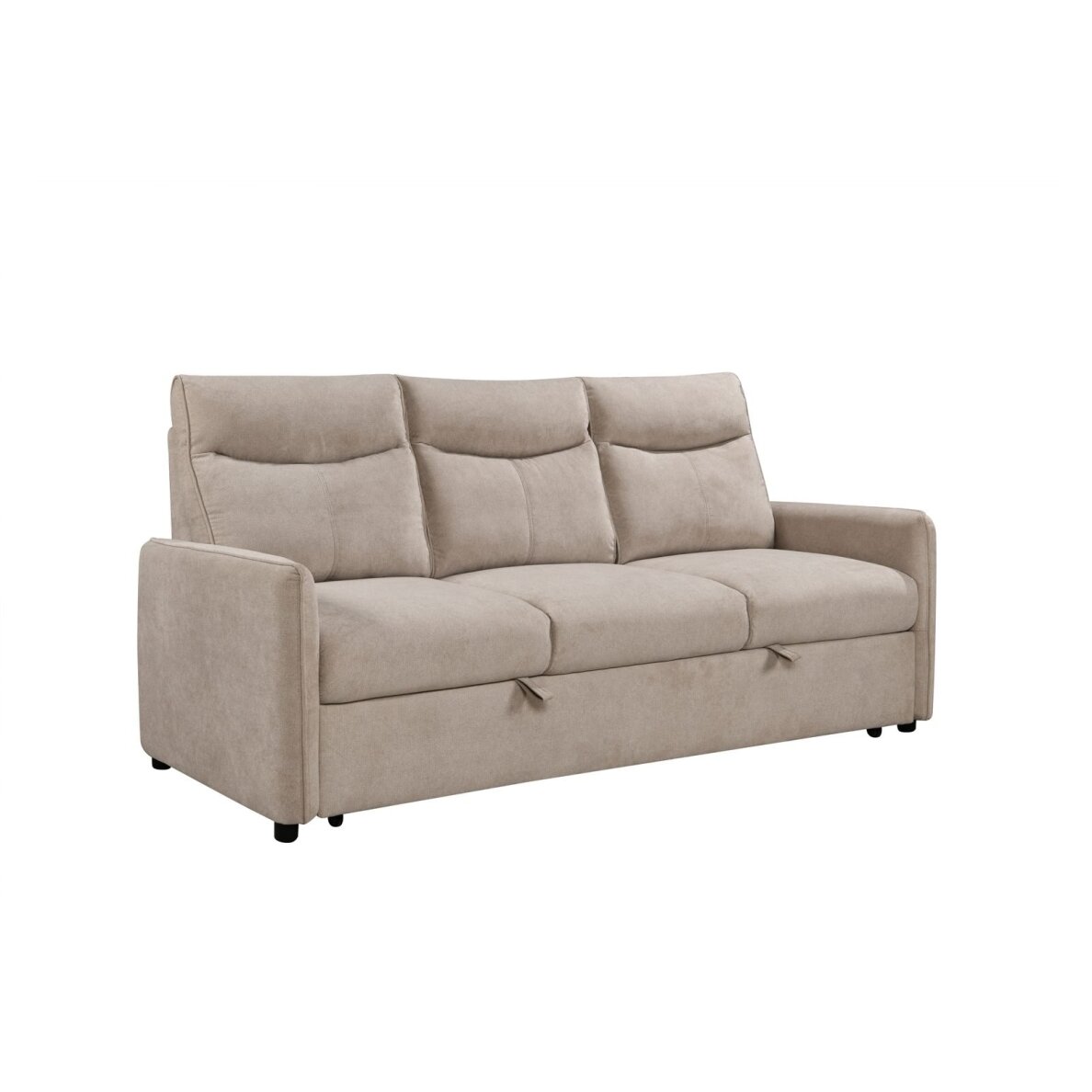 Trivietė sofa-lova LUMEN, smėlio 1 Trivietė sofa-lova LUMEN, smėlio 1