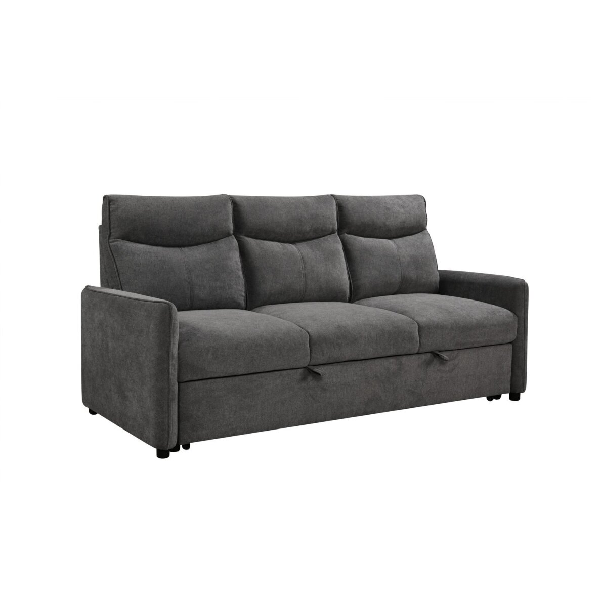 Trivietė sofa-lova LUMEN, tamsiai pilka 1 Trivietė sofa-lova LUMEN, tamsiai pilka 1