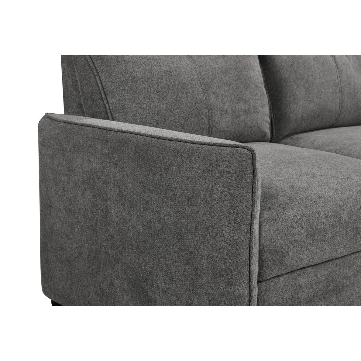 Trivietė sofa-lova LUMEN, tamsiai pilka 3
