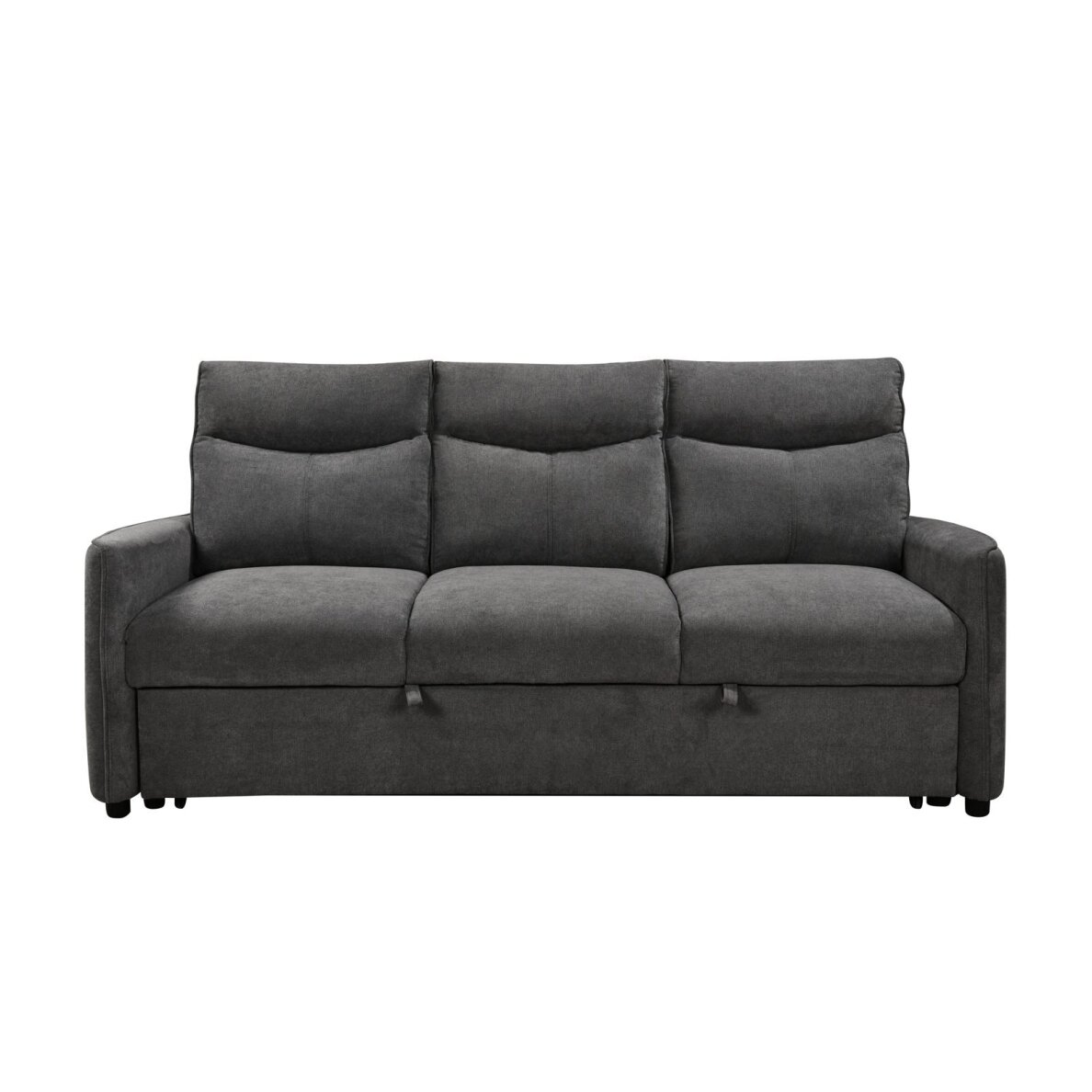 Trivietė sofa-lova LUMEN, tamsiai pilka Trivietė sofa-lova LUMEN, tamsiai pilka