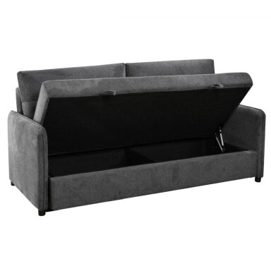 Trivietė sofa-lova GIROS, tamsiai pilka Trivietė sofa-lova GIROS, tamsiai pilka