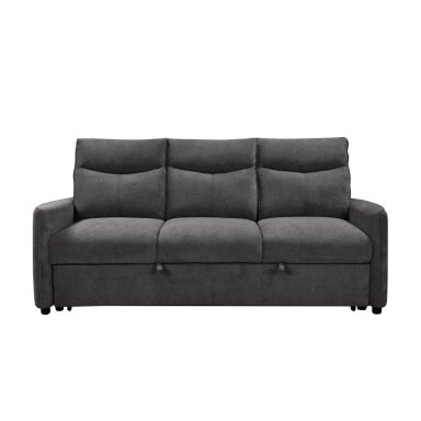 Trivietė sofa-lova LUMEN, tamsiai pilka Trivietė sofa-lova LUMEN, tamsiai pilka