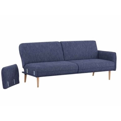 Trivietė sofa-lova BORGO, mėlyna 4