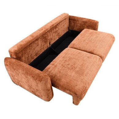 Trivietė sofa-lova DUNE, ruda (terakota) 2 Trivietė sofa-lova DUNE, ruda (terakota) 2