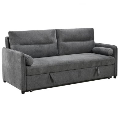 Trivietė sofa-lova GIROS, tamsiai pilka Trivietė sofa-lova GIROS, tamsiai pilka
