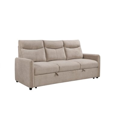 Trivietė sofa-lova LUMEN, smėlio 1