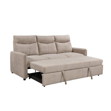 Trivietė sofa-lova LUMEN, smėlio 3 Trivietė sofa-lova LUMEN, smėlio 3