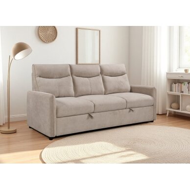 Trivietė sofa-lova LUMEN, smėlio 4