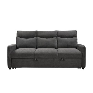 Trivietė sofa-lova LUMEN, tamsiai pilka Trivietė sofa-lova LUMEN, tamsiai pilka