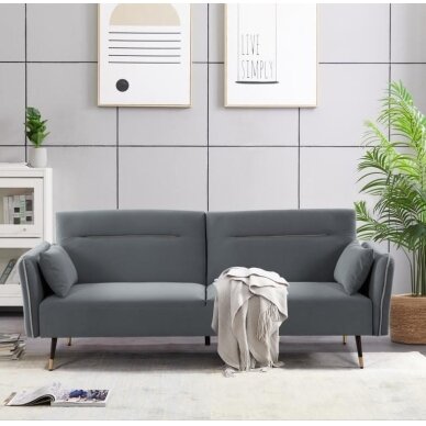 Trivietė sofa-lova VERDI, pilka 3