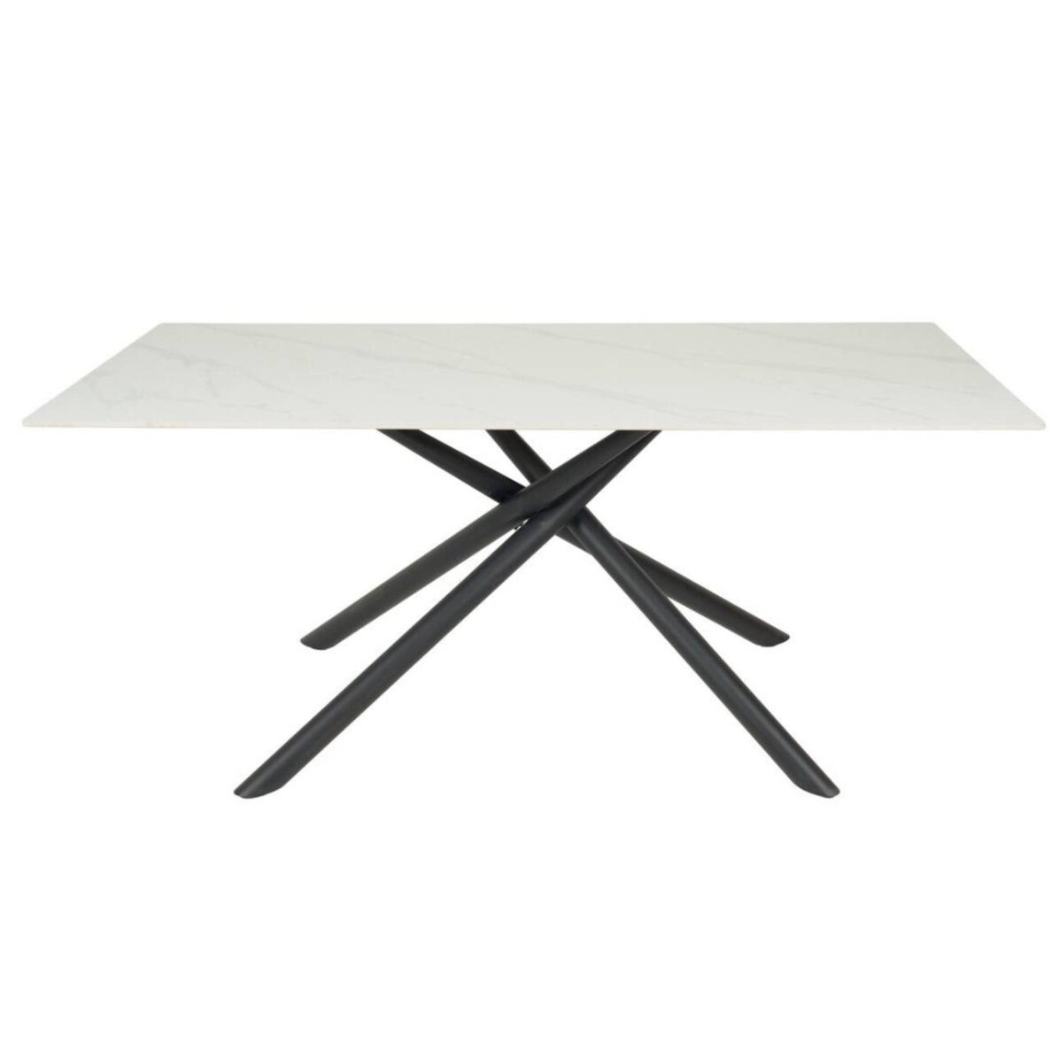 Valgomojo stalas LOTUS 180x90 cm, matinis baltas marmuras 1 Valgomojo stalas LOTUS 180x90 cm, matinis baltas marmuras 1