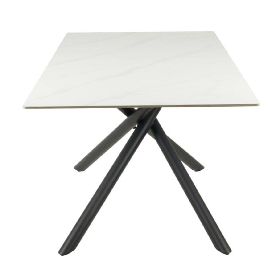 Valgomojo stalas LOTUS 180x90 cm, matinis baltas marmuras 2