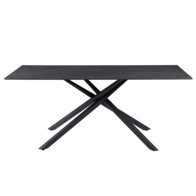Valgomojo stalas LOTUS 180x90 cm, matinė antracito
