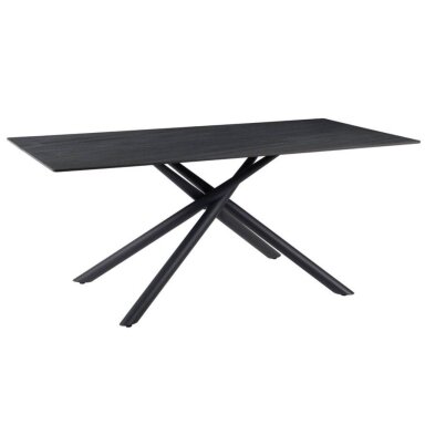 Valgomojo stalas LOTUS 180x90 cm, matinė antracito