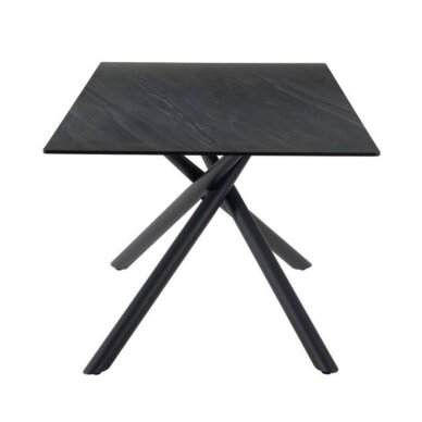 Valgomojo stalas LOTUS 180x90 cm, matinė antracito 2 Valgomojo stalas LOTUS 180x90 cm, matinė antracito 2