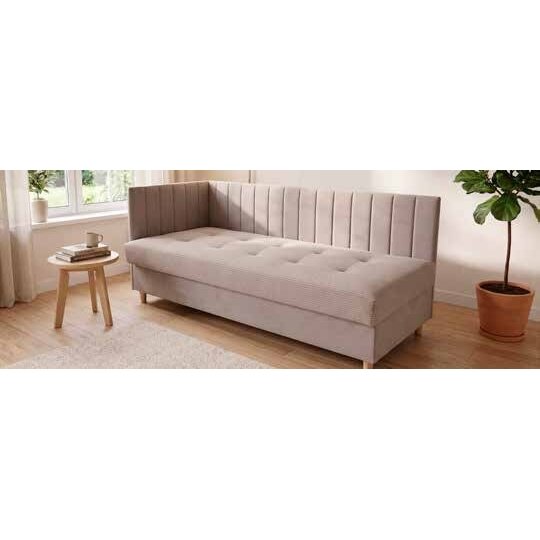 Viengulė sofa-lova LUMI, miegamoji vieta 91x191 cm